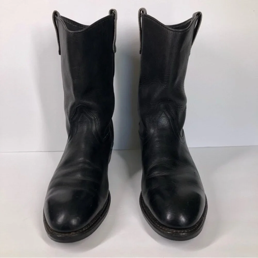 Vintage Red Wing Black Leather Peco Boots 14092 2290 SiE 12D